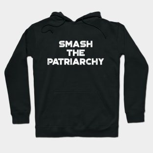 Smash The Patriarchy Vintage Retro (White) Hoodie